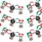 Big Dot of Happiness Viva Mexico - 90 Chain Links and 30 Paper Tassels Decoration Kit - Mexican Independence Day Party Paper Chains Garland - 21 feet